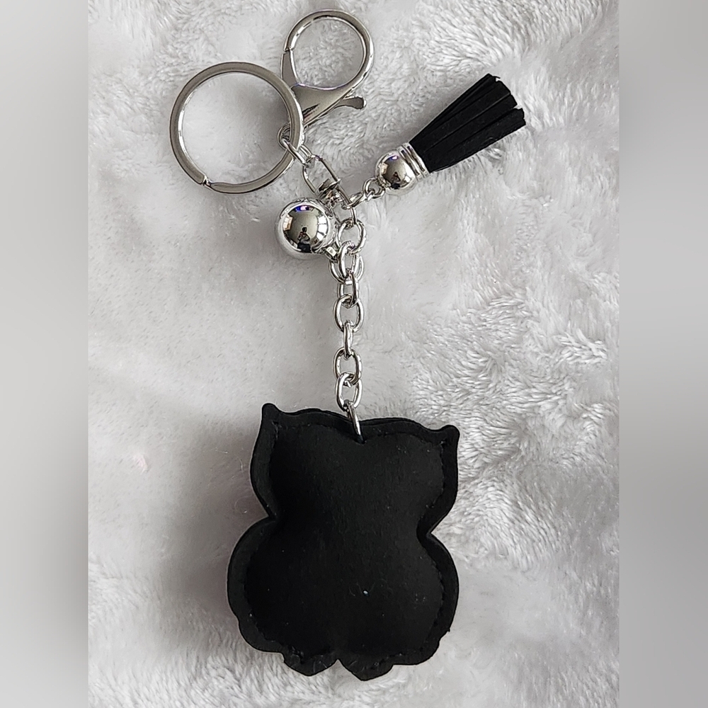 Sparkling Owl Keychain with Rhinestones Bag Charm - Picture 3 of 3